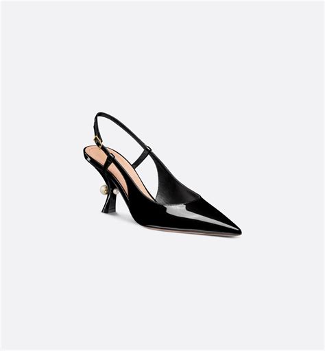 dior tribales slingback pump|Dior Tribales Slingback Pump Black Patent Calfskin .